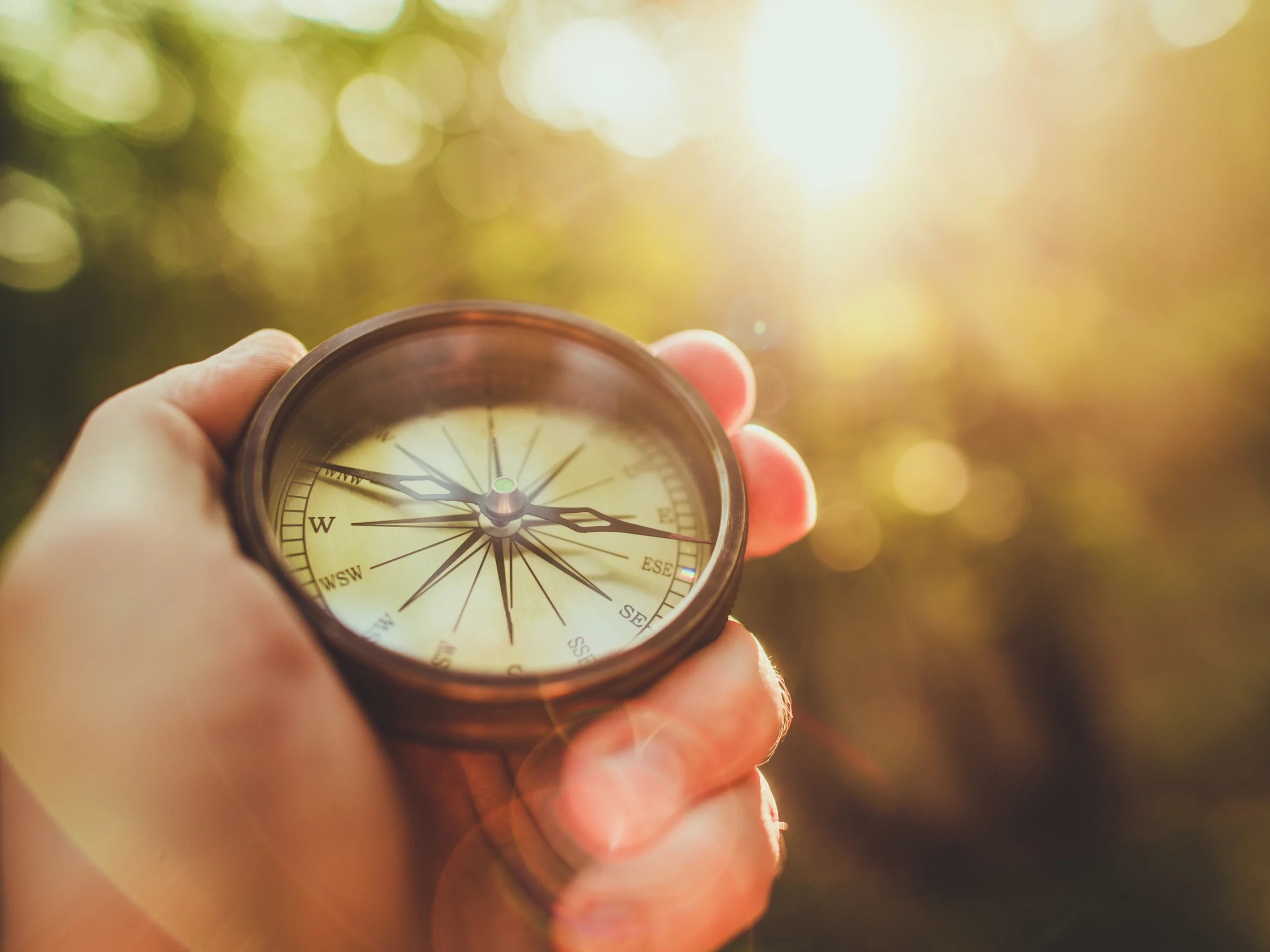 Kompas wskazujący drogę